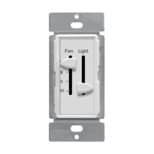 3-Speed Control and LED Dimmer Slider, Single Pole