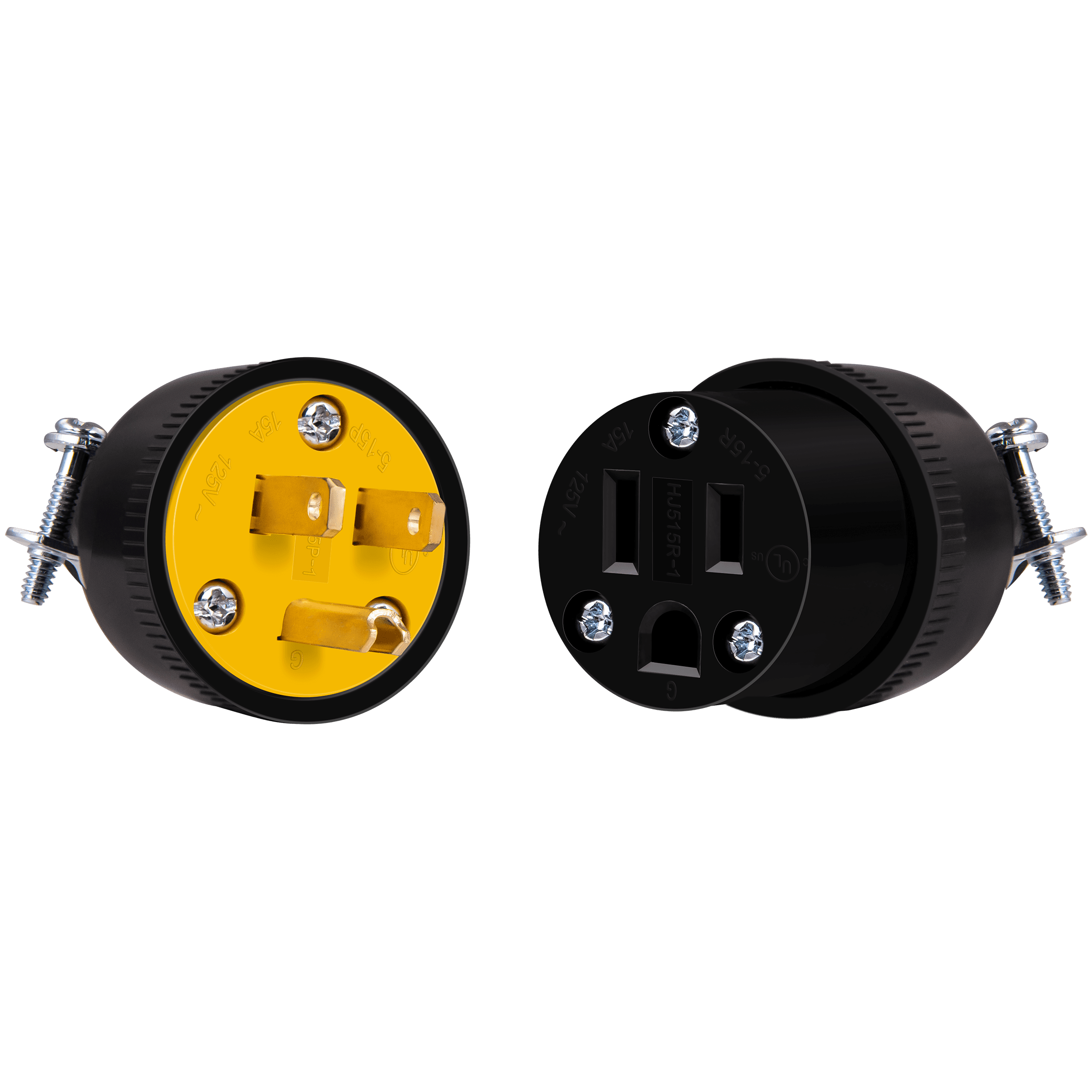 Hubbell 15-Amp 125-Volt NEMA 1-15P Light-Duty Straight Plug RP123BNZ
