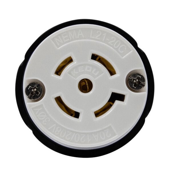 Industrial Grade Locking Connector, 20A, L21-20C