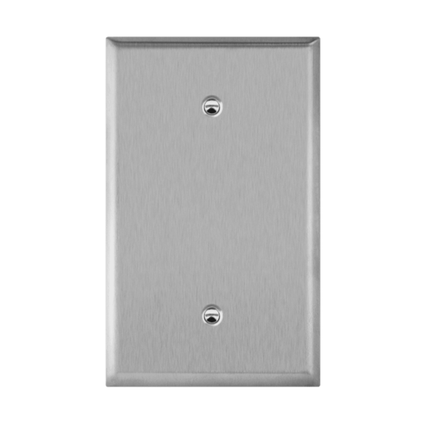 Blank Cover One-Gang Metal Wall Plate, Oversize