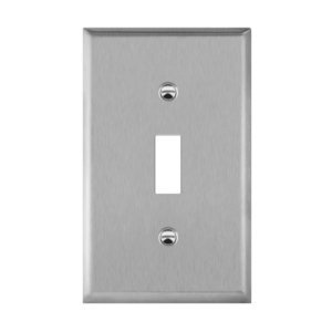 Toggle Switch One-Gang Metal Wall Plate