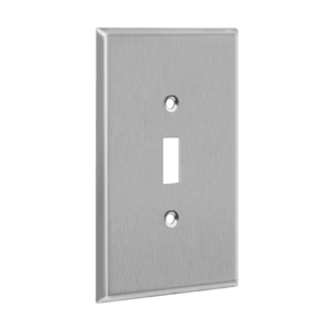 Toggle Switch One-Gang Metal Wall Plate, Oversize