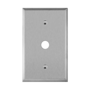 Phone/Cable One-Gang Metal Wall Plate, Oversize