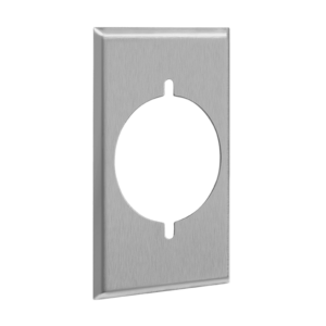 Power Outlet Receptacle One-Gang Metal Wall Plate
