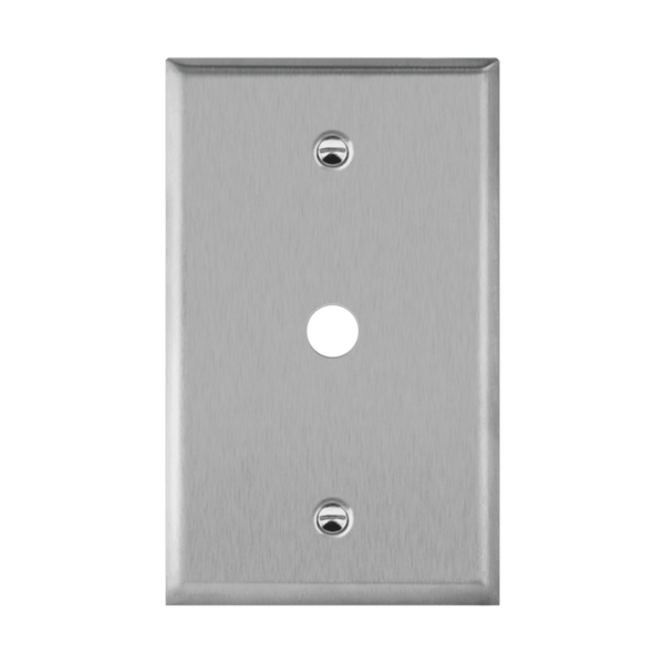 Phone/Cable One-Gang Metal Wall Plate
