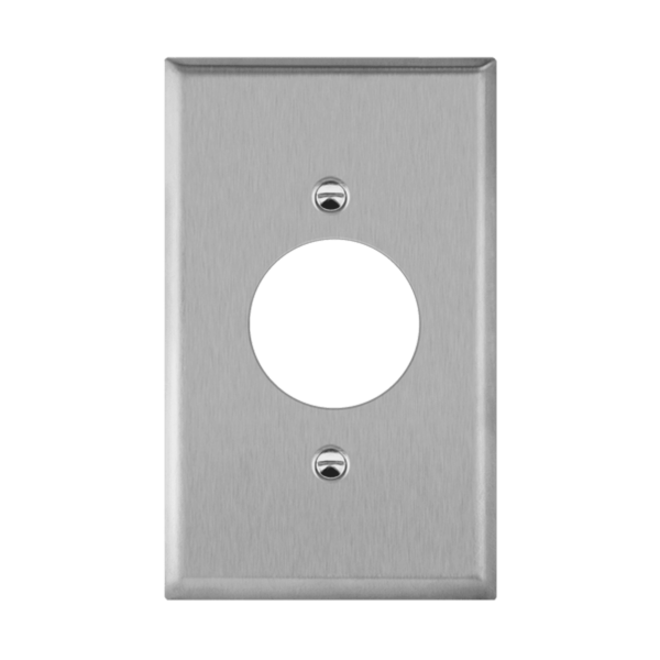 Locking Device Receptacle Stainless Steel Wall Plate