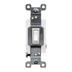 Residential Grade 20A Toggle Switch, Single Pole