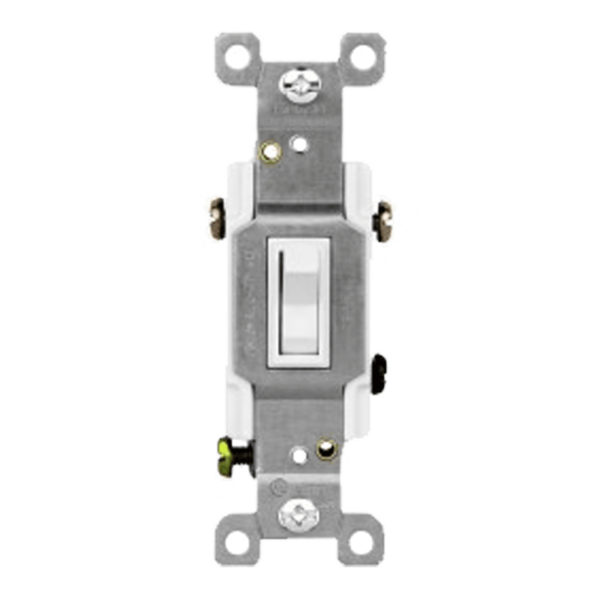 Residential Grade 20A Toggle Switch, Three-Way