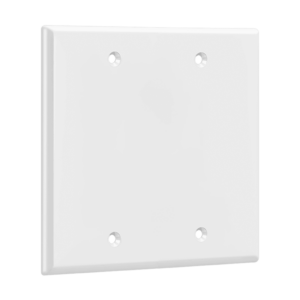 Blank Cover Two-Gang Wall Plate