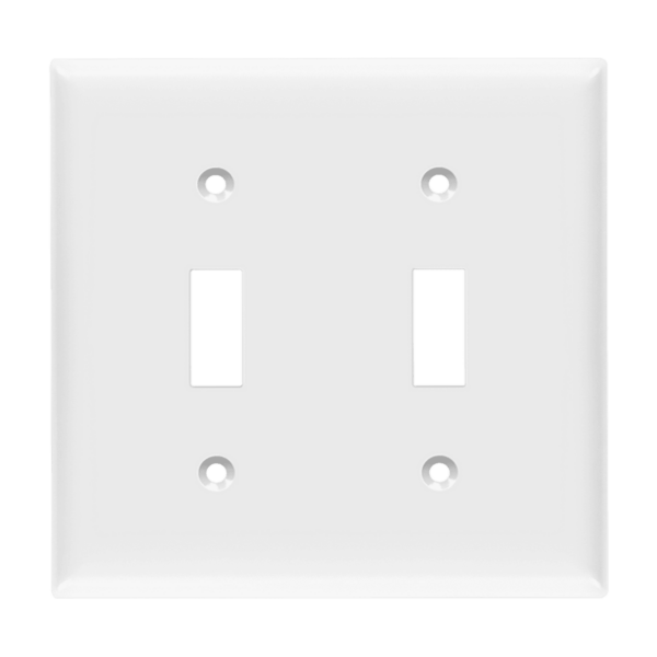 Toggle Switch Two-Gang Wall Plate