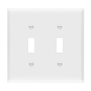 Toggle Switch Two-Gang Wall Plate, Mid-Size