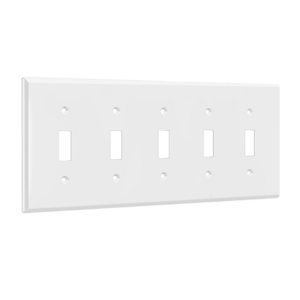 Toggle Switch Five-Gang Wall Plate