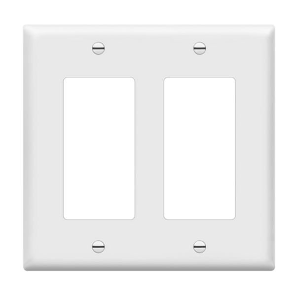 Decorator/GFCI Two-Gang Wall Plate