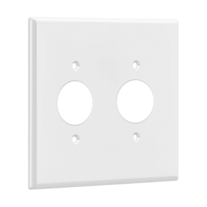 Single Receptacle Two-Gang Wall Plate