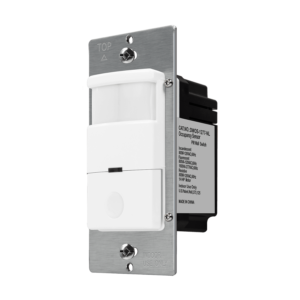 180° PIR Occupancy/Vacancy Motion Sensor Wall Switch with Built-In Night Light, Neutral Wire Required, Single Pole