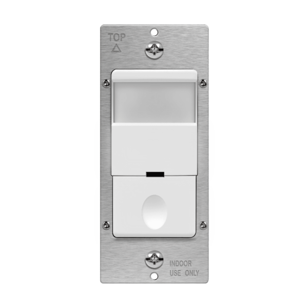 180° PIR Occupancy/Vacancy Motion Sensor Wall Switch, Secured Ground Wire Required, Single Pole or 3-Way