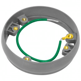 Non-Metallic PVC 4.6" Round Leveling Ring Adapter for PVC Floor Box