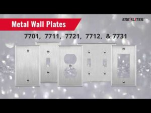 Decorator/GFCI One-Gang Metal Wall Plate