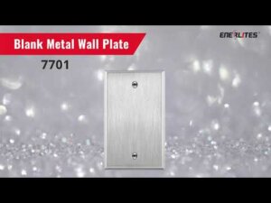 Blank Cover One-Gang Metal Wall Plate