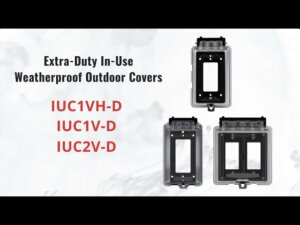 Extra-Duty In-Use Weatherproof Outdoor Cover for Decorator/GFCI Receptacle, Vertical/Horizontal Mount
