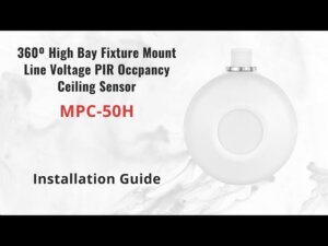 360° High Bay Fixture Mount Line Voltage PIR Occupancy Ceiling Sensor