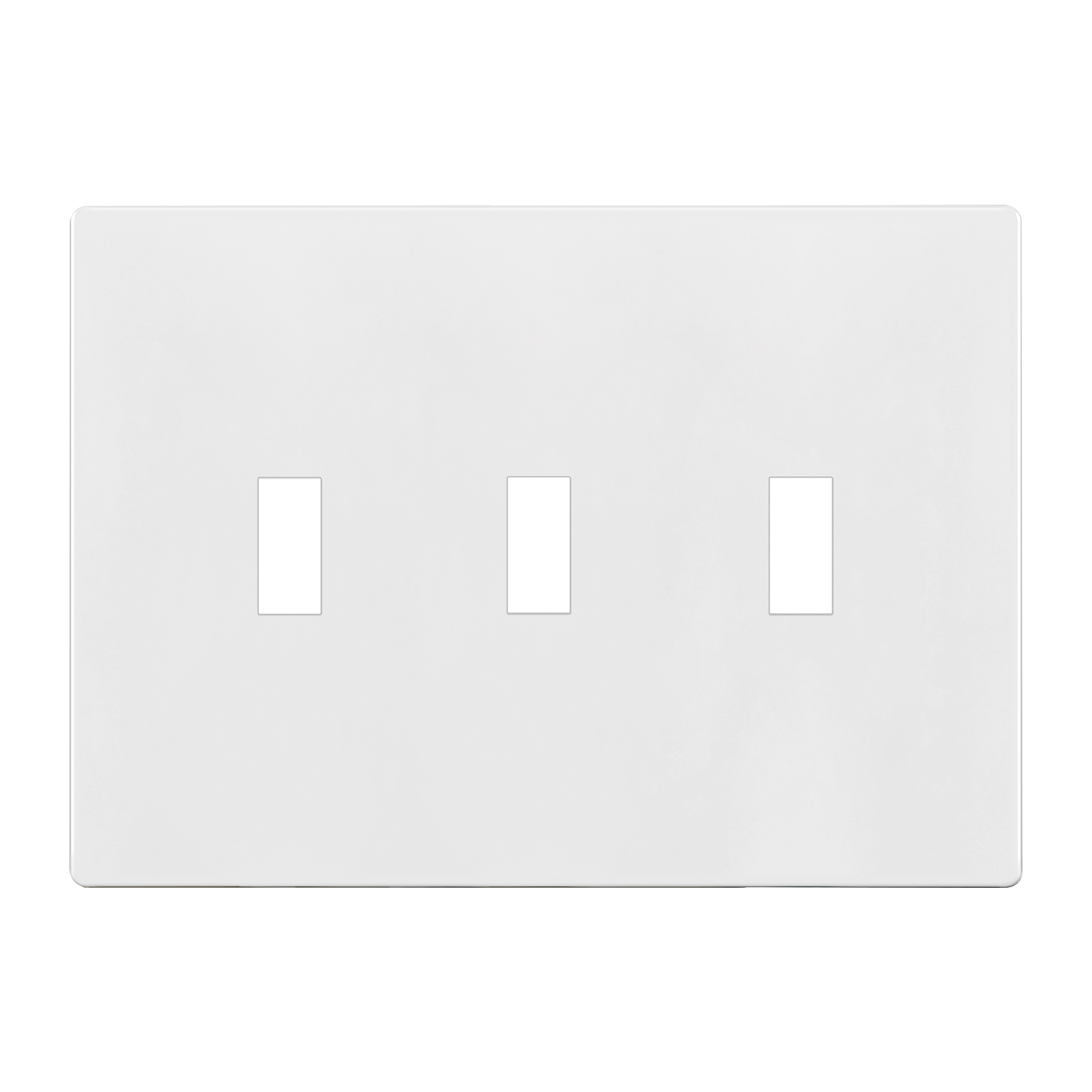 Screwless Toggle 3 Gang Wall Plate Enerlites