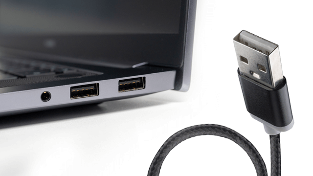 Laptop with USB Charger